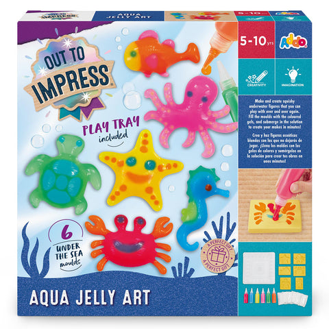 Out To Impress Aqua Jelly Art Craft Set – Creative 3D Water Gel Craft Kit for Kids 5+
