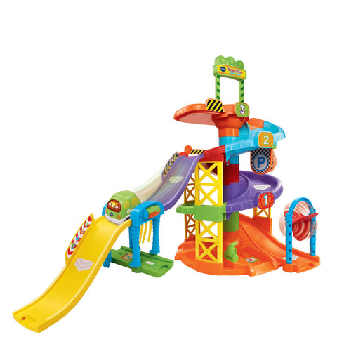 VTech Toot-Toot Drivers Parking Tower Garage – Interactive SmartPoint Car Playset for Kids 1+