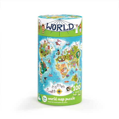 Early Learning Centre World Map 100-Piece Puzzle – Educational Geography Learning Toy for Kids 5+