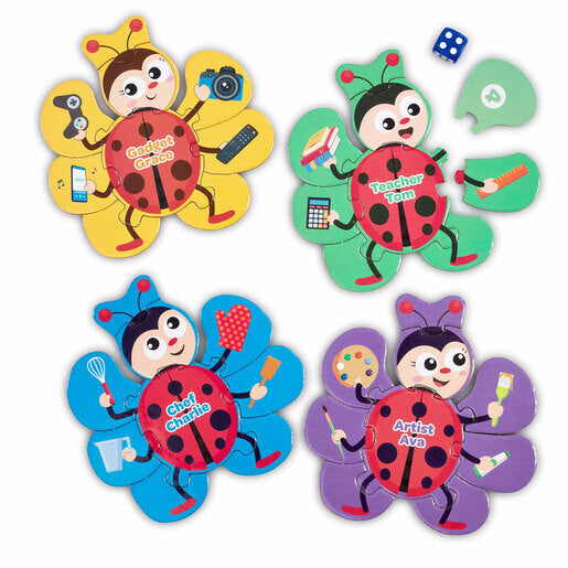 Addo Games Build a Ladybird Mini Card Game – Fun Travel Puzzle Game for Kids 3+